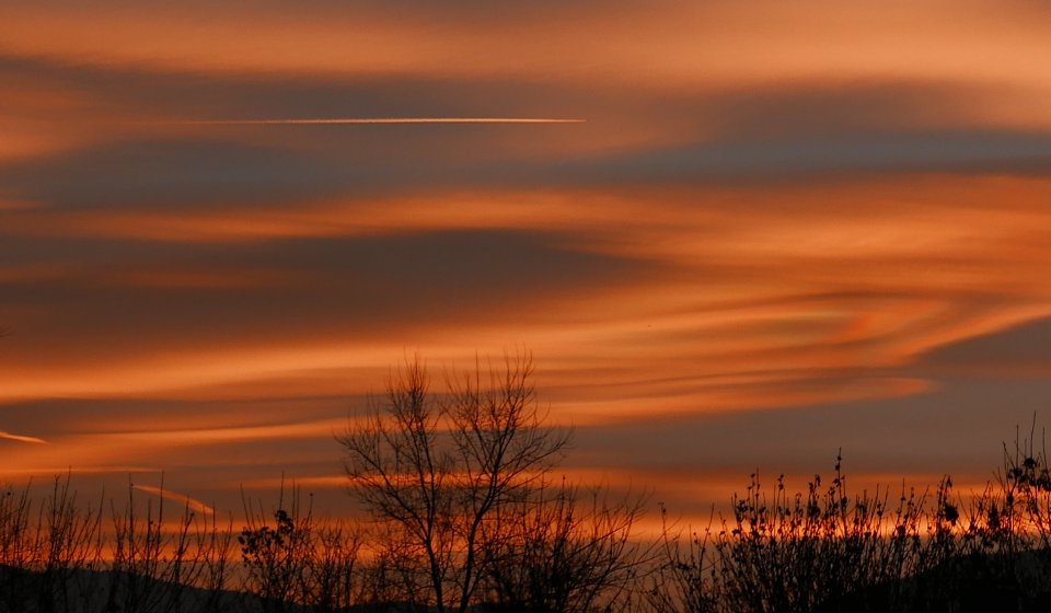 Il primo tramonto del 2019 a Bolzano